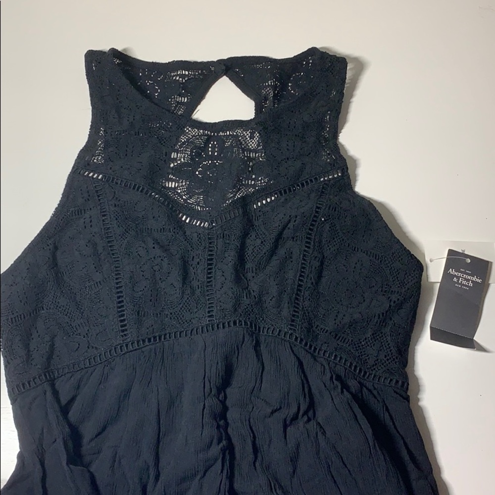 Hollister Black Lace Top Dress